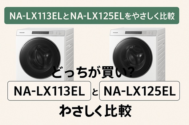 どっちを買う？NA-LX113ELとNA-LX125ELをやさしく比較｜容量・乾燥・時短で選ぶポイント