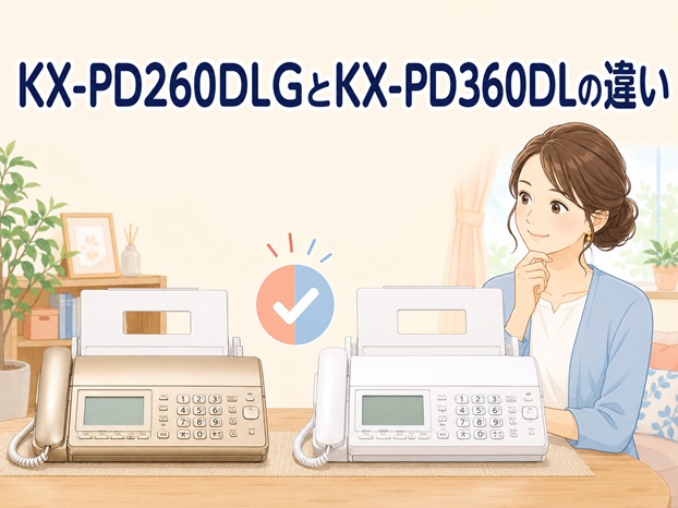 KX-PD260DLGとKX-PD360DLの違いを比較！どっちがおすすめ？